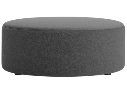 Tmavě šedý bouclé taburet Micadoni Dia 90 cm