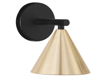 Zlaté kovové nástěnné světlo Nova Luce Conico