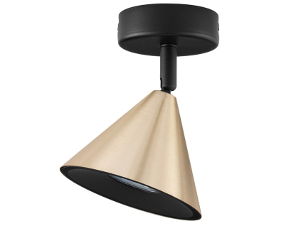 Zlaté kovové stropní světlo Nova Luce Conico