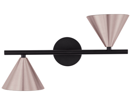 Mosazné kovové nástěnné světlo Nova Luce Conico II.