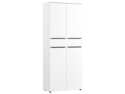 Bílá kancelářská skříň Germania Mailand 197 x 81 cm se zásuvkou