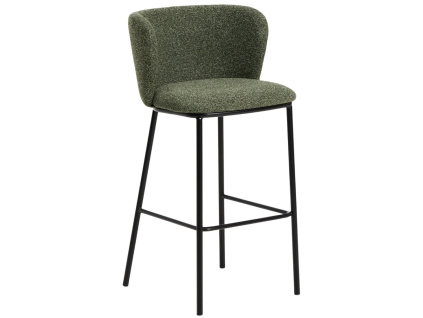 Zelená barová židle Kave Home Ciselia 75 cm