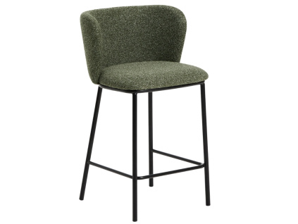 Zelená barová židle Kave Home Ciselia 65 cm