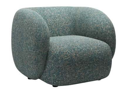 Modré čalouněné křeslo MICADONI Kate