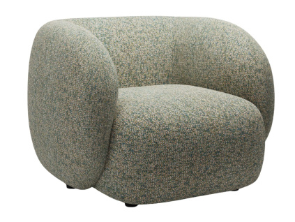 Zelené čalouněné křeslo MICADONI Kate