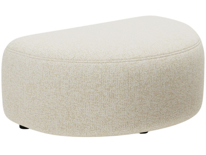 Světle béžová čalouněná podnožka MICADONI Kate II. 99 x 60 cm