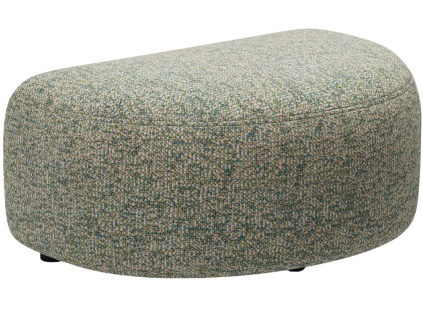 Zelená čalouněná podnožka MICADONI Kate II. 99 x 60 cm