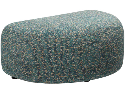 Modrá čalouněná podnožka MICADONI Kate II. 99 x 60 cm
