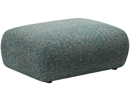 Modrá čalouněná podnožka MICADONI Kate 99 x 60 cm