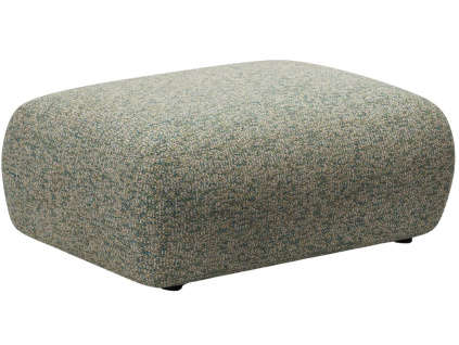 Zelená čalouněná podnožka MICADONI Kate 99 x 60 cm