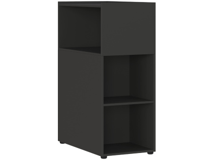 Tmavě šedá kancelářská skříň Germania Mailand 120 x 80 cm