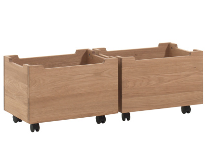 Set dvou dubových boxů Forrest 40 x 57 cm