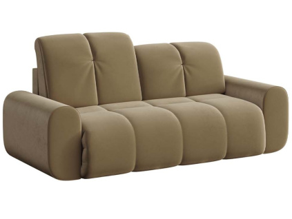 Hnědá sametová dvoumístná pohovka Devichy Tous 210 cm