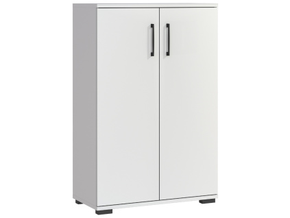 Světle šedá kancelářská skříň Germania Profi 2.0 123 x 80 cm