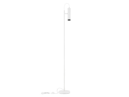 Bílá stojací lampa Nessi 160 cm
