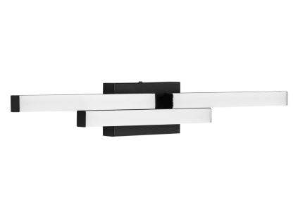 Černé nástěnné světlo Atom