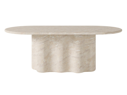 Béžový jídelní stůl Lorraine 220 x 109 cm