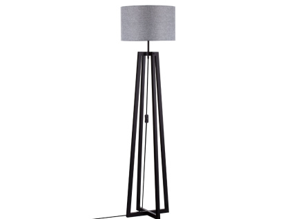 Šedá stojací lampa Artis 165 cm