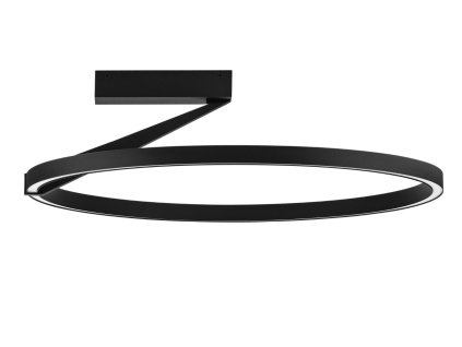 Černé kovové stropní LED světlo Nova Luce Tilia 60 cm