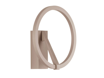 Hnědé kovové nástěnné LED světlo Nova Luce Tilia