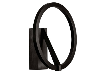 Černé kovové nástěnné LED světlo Nova Luce Tilia