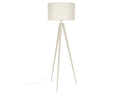 Béžová stojací lampa TRIPOD 157 cm