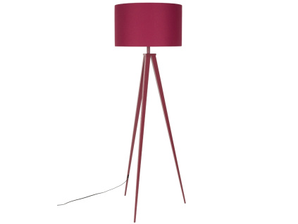 Červená stojací lampa TRIPOD 157 cm