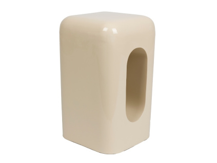 Béžový kovový odkládací stolek CREEK 29 x 29 cm