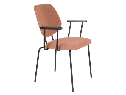 Růžová jídelní židle ZELO