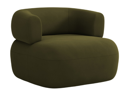 Zelené sametové křeslo Windsor & Co Aldrin