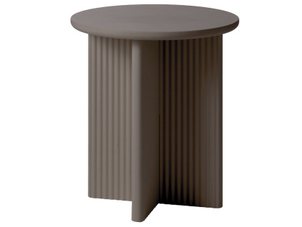 Hnědý lakovaný odkládací stolek Unique Furniture Palma 50 cm