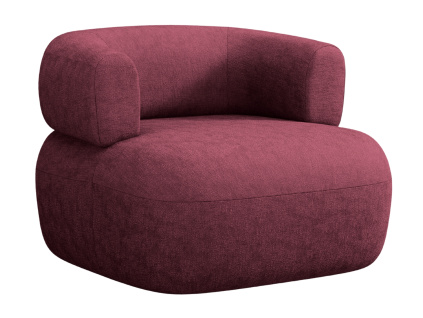 Bordově červené čalouněné křeslo Windsor & Co Aldrin