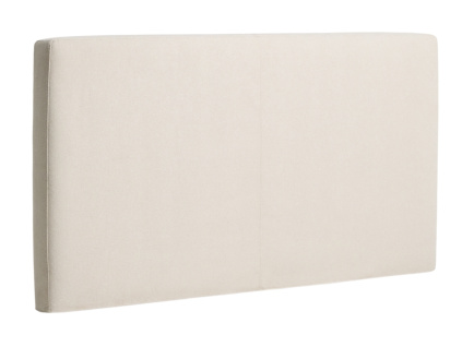 Béžové čalouněné čelo k posteli Kave Home Blok 160 cm