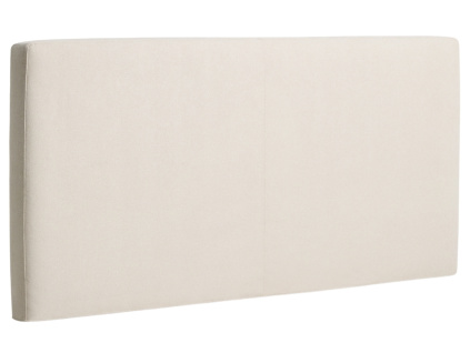 Béžové čalouněné čelo k posteli Kave Home Blok 180 cm