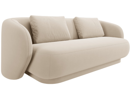 Béžová sametová dvoumístná pohovka Cosmopolitan Design Camden 169 cm