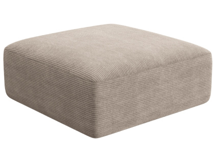 Béžová manšestrová podnožka Cosmopolitan Design Campi 90 x 90 cm