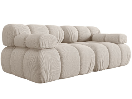 Světle béžová čalouněná dvoumístná pohovka MICADONI Bellis 188 cm