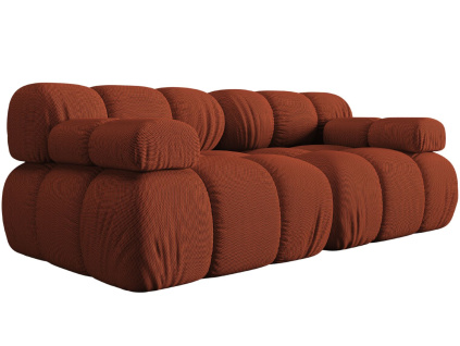 Terakotově oranžová čalouněná dvoumístná pohovka MICADONI Bellis 188 cm