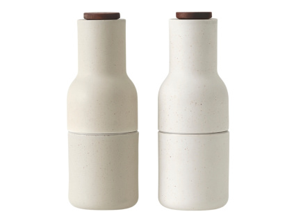 Set dvou bílých keramických mlýnků na sůl a pepř AUDO GRINDER 20,5 cm