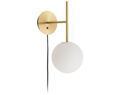 Zlaté kovové nástěnné světlo AUDO TR BULB