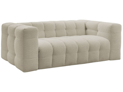 Béžová bouclé trojmístná rozkládací pohovka Cloud 228 cm