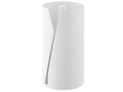 Bílý kovový držák na roli kuchyňských utěrek Yamazaki Tower 30 cm