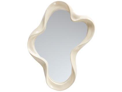 Krémově bílé nástěnné zrcadlo FLOATING 61,5 x 46 cm