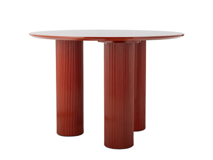Červený lakovaný jídelní stůl Della