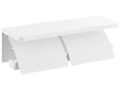 Bílý kovový držák na toaletní papír Yamazaki Tower 28,5 cm