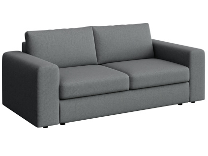 Šedá čalouněná trojmístná pohovka Baga 218 cm