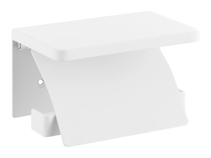 Bílý kovový držák na toaletní papír Yamazaki Tower 14 cm