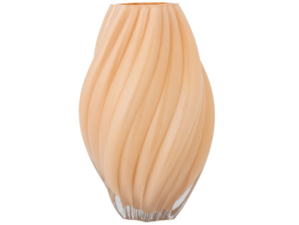 Béžová skleněná váza Bloomingville Kanji 30 cm