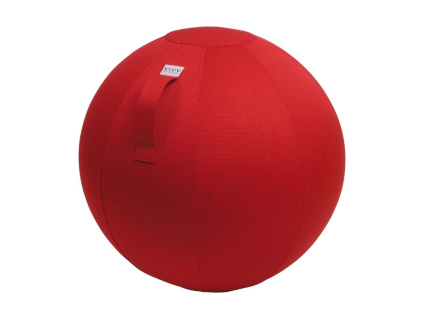Červený sedací / gymnastický míč VLUV LEIV Ø 65 cm