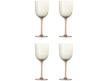 Sada čtyř bronzových sklenic na víno bloomingville Aston 350 ml